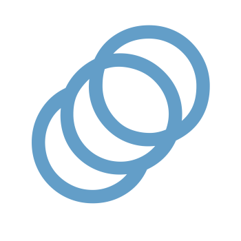 Blue rings representing Synthetic grafts